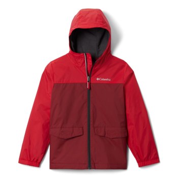 Columbia Rain-Zilla, Chamarras Rojos Azules Rojos Para Niño | 947135-AEF